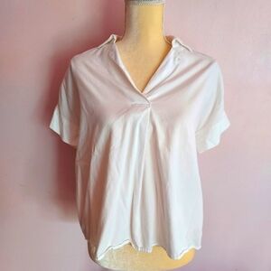 Madewell short-sleeved cotton modal shirt xs